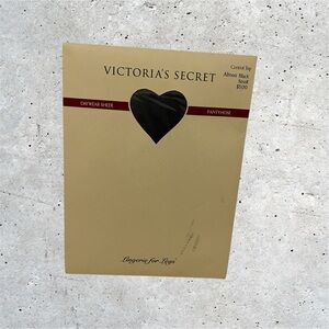 VICTORIA’S SECRET Almost Black Small Daywear Sheer PANTYHOSE Lingerie For Legs